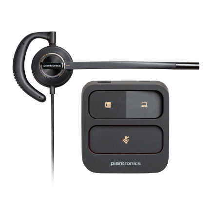 Poly EncorePro 530 with Quick Disconnect Discreet Headset (for EMEA)
