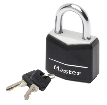 Master Lock 9140EURDBLK Visací zámek  z pevného hliníku