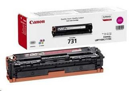 Canon TONER  CRG-731M purpurový pro i-SENSYS LBP7100Cn, LBP7110Cw, MF623Cn, MF628Cw, MF8230Cn, MF8280Cw (1 500 str.)