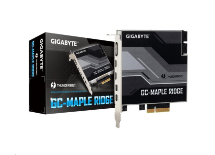 GIGABYTE GC-MAPLE RIDGE, Intel® Thunderbolt™ 4 Certified add-in card, USB Type-C, DisplayPort GIGABYTE GC-MAPLE RIDGE, Intel® Thunderbolt™ 4 Certified add-in card, USB Type-C, DisplayPort