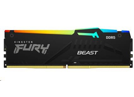 KINGSTON DIMM DDR5 16GB 5600MT/s CL36 FURY Beast RGB EXPO
