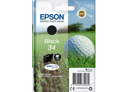 EPSON ink čer Singlepack "Golf" Black 34 DURABrite Ultra Ink 6,1 ml