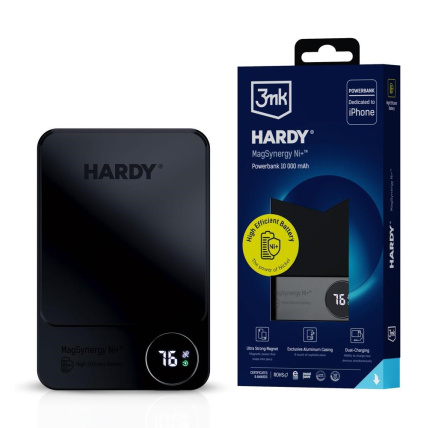 3mk powerbanka - HARDY MagSynergy Ni+ 10,000mAh, bezdrátové nabíjení 3mk powerbanka - HARDY MagSynergy Ni+ 10,000mAh, bezdrátové nabíjení