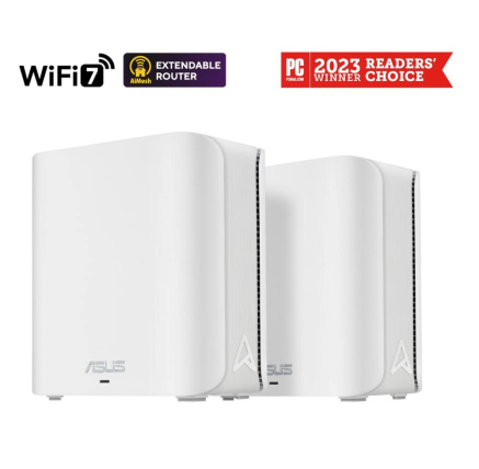 BAZAR - ASUS ZenWifi BD4 2-pack, WiFi7 Extendable Router, AiMesh, 2x WAN/LAN - Poškozený obal (Komplet) BAZAR - ASUS ZenWifi BD4 2-pack, WiFi7 Extendable Router, AiMesh, 2x WAN/LAN - Poškozený obal (Komplet)