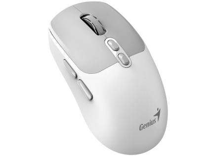 GENIUS myš NX-8080S BT/ duální Bluetooth + 2,4GHz/ 1600 dpi/ Copilot/ bezdrátová/ tichá/ bílošedá