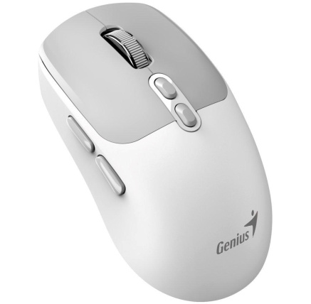 GENIUS myš NX-8080S BT/ duální Bluetooth + 2,4GHz/ 1600 dpi/ Copilot/ bezdrátová/ tichá/ bílošedá