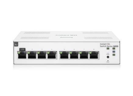 HPE Networking Instant On Switch 8p Gigabit JL810A 1830 (fanless)