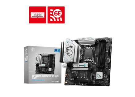 MSI MB Sc LGA1700 B760M GAMING PLUS WIFI, Intel B760, 4xDDR5, 2xDP, 2x HDMI, mATX