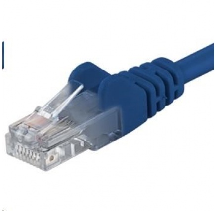 PREMIUMCORD Patch kabel UTP RJ45-RJ45 CAT5e 1.5m modrá