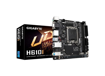 GIGABYTE MB Sc LGA1700 H610I, Intel H610, 2xDDR5, 2xDP, 1xHDMI, 1xVGA, Mini-ITX