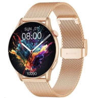 WG - Chytré hodinky WG AirFlex 2 Elegance, dámské, 2x řemínek, zlatá