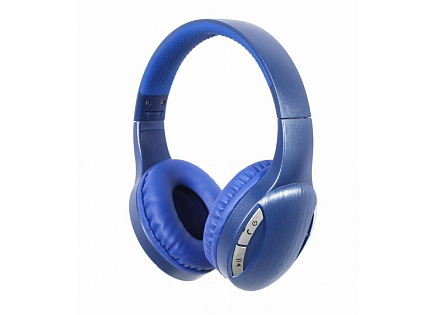 GEMBIRD Sluchátka BTHS-01, mikrofon, Bluetooth, modré