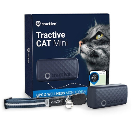 Tractive GPS CAT Mini – sledování polohy a aktivity pro kočky - tmavě modrý