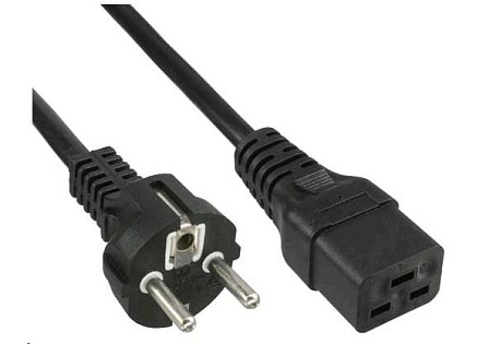 PremiumCord kabel síťový k počítači 230V 16A 3m IEC 320 C19 konektor PremiumCord kabel síťový k počítači 230V 16A 3m IEC 320 C19 konektor