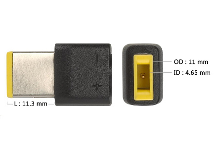 Fortron koncovka pro 65W adaptéry FSP č.U8 (Lenovo) Fortron koncovka pro 65W adaptéry FSP č.U8 (Lenovo)