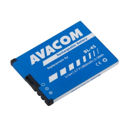 AVACOM baterie do mobilu Nokia 3600 Slide, 2680 Li-Ion 3,7V 860mAh (náhrada BL-4S) AVACOM baterie do mobilu Nokia 3600 Slide, 2680 Li-Ion 3,7V 860mAh (náhrada BL-4S)