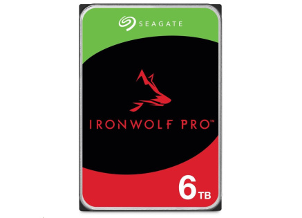 SEAGATE HDD 6TB IRONWOLF PRO (NAS), 3.5", SATAIII, 7200 RPM, Cache 256MB
