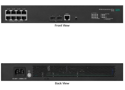 HPE Networking Comware 5120v3 8G PoE 2 SFP+ 125W Fanless Campus Switch S0F79A