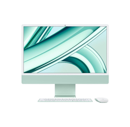 APPLE 24-inch iMac with Retina 4.5K display: M3 chip with 8-core CPU and 8-core GPU, 256GB SSD - Green