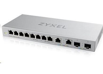 Zyxel XGS1010-12 12-port Gigabit Switch, 8x gigabit RJ45, 2x 2,5GbE RJ45, 2x SFP+