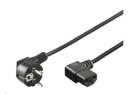 PREMIUMCORD Kabel napájecí 230V 2m úhlový 90st PREMIUMCORD Kabel napájecí 230V 2m úhlový 90st