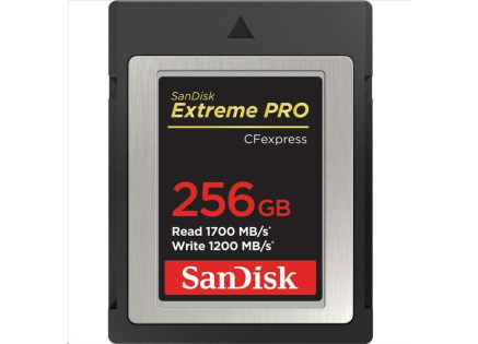 SanDisk Extreme Pro CFexpress Card 256GB, Type B, 1700MB/s Read, 1200MB/s Write SanDisk Extreme Pro CFexpress Card 256GB, Type B, 1700MB/s Read, 1200MB/s Write