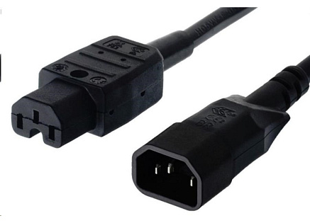 PREMIUMCORD Kabel napájecí 230V prodlužovací 2m (konektory IEC320 C14 - C15) PREMIUMCORD Kabel napájecí 230V prodlužovací 2m (konektory IEC320 C14 - C15)