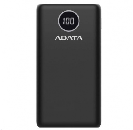 ADATA PowerBank P20000QCD - externí baterie pro mobil/tablet 20000mAh, 2,1A, černá (74Wh)