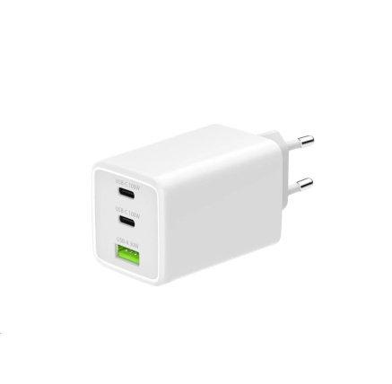 WG - Síťová nabíječka GaN 100W, 3x USB, 1x USB-A + 2x USB-C, white WG - Síťová nabíječka GaN 100W, 3x USB, 1x USB-A + 2x USB-C, white