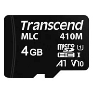 TRANSCEND Industrial Micro SDHC 410M 4GB, Class 10 UHS-I U1 A1, MLC
