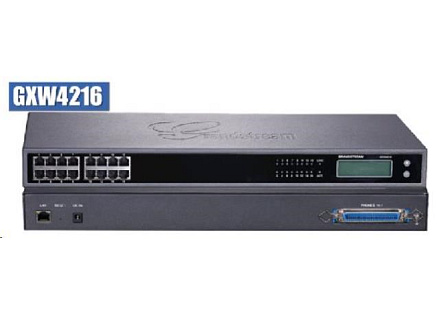 Grandstream GXW4216, IP analogová brána, 16x FXS portů, 1 × RJ45 10/100/1000 Mbps