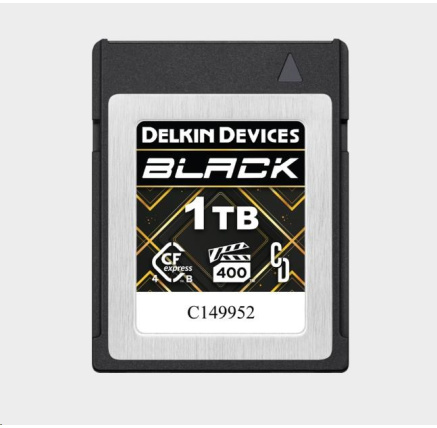 Delkin CFexpress 4.0 BLACK | Type B | R3630/W3130 (VPG400) 1TB Delkin CFexpress 4.0 BLACK | Type B | R3630/W3130 (VPG400) 1TB