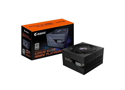 GIGABYTE zdroj AE1000PM PG5, 1000W, 80+ Platinum, 120mm fan, černá