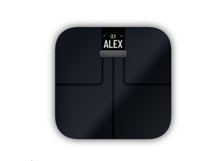 Garmin Index S2 Black - chytrá váha (černá barva)