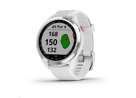 Garmin golfové hodinky Approach S42 Silver/White Silicone