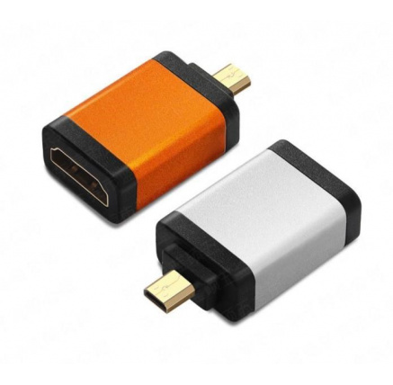 PremiumCord adaptér HDMI A - micro HDMI D (F/M), oranžová PremiumCord adaptér HDMI A - micro HDMI D (F/M), oranžová