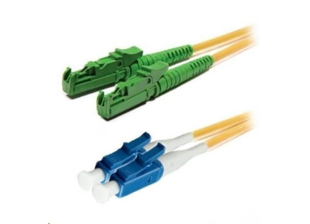 Duplexní patch kabel SM 9/125, OS2, E2000(APC)-LC(PC), LS0H, 20m