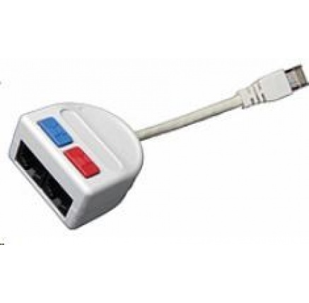 Solarix Rozdvojka počítač/telefon 2 x RJ45 UTP T-MOD 3-U4