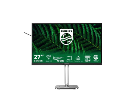 Philips MT 27" 27B2G5601 - 2560x1440,IPS,100Hz,HDMI,DP,USBhub,USB-C,RJ45,Repro,Pivot