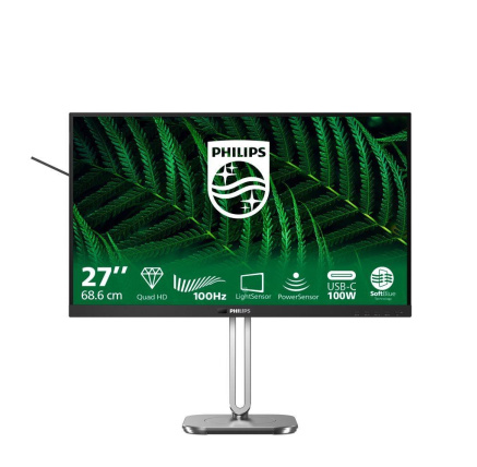 Philips MT 27" 27B2G5601 - 2560x1440,IPS,100Hz,HDMI,DP,USBhub,USB-C,RJ45,Repro,Pivot Philips MT 27" 27B2G5601 - 2560x1440,IPS,100Hz,HDMI,DP,USBhub,USB-C,RJ45,Repro,Pivot