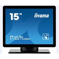 Iiyama dotykový monitor ProLite T1521MSC, 38.1 cm (15''), CAP 10-touch, black