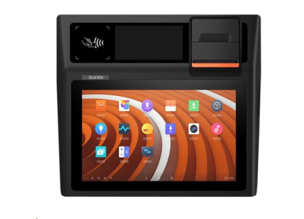 Sunmi D2 Mini, 4G, NFC, 25,7cm (10,1''), CD, Android, black, orange