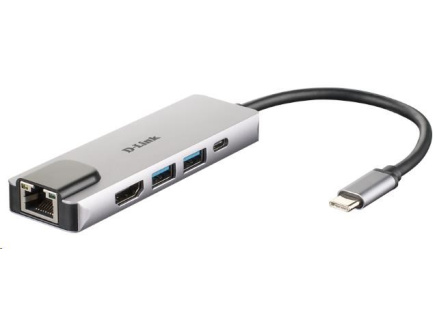 D-Link DUB-M520 5-in-1 USB-C Hub with HDMI/Ethernet and Power Delivery D-Link DUB-M520 5-in-1 USB-C Hub with HDMI/Ethernet and Power Delivery