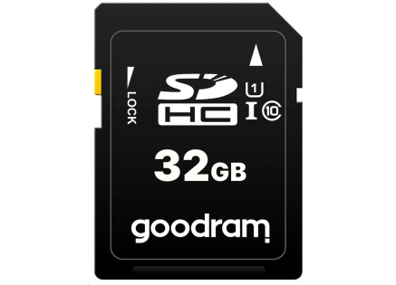 GOODRAM SDHC karta 32GB (R:100/W:10 MB/s) UHS-I Class 10 GOODRAM SDHC karta 32GB (R:100/W:10 MB/s) UHS-I Class 10