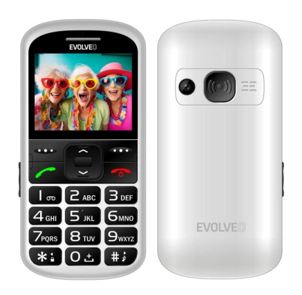 EVOLVEO EasyPhone XS, mobilní telefon pro seniory, bílá EVOLVEO EasyPhone XS, mobilní telefon pro seniory, bílá