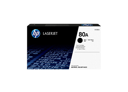 HP 80A Black LJ Toner Cart, CF280A (2,560 pages)