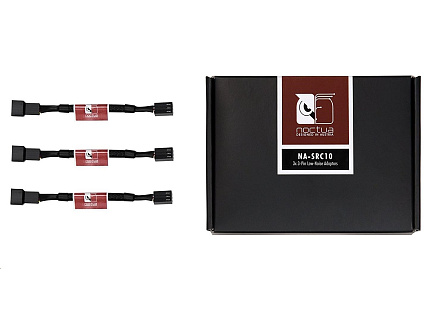 NOCTUA Adaptér NA-SRC10, 3x, 3-pin ventilátor Low Noise, černá NOCTUA Adaptér NA-SRC10, 3x, 3-pin ventilátor Low Noise, černá