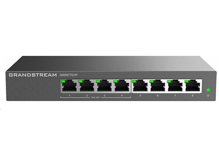 Grandstream GWN7701P Unmanaged Network Switch 8 portů / 4 PoE out