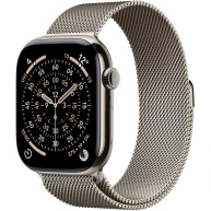 Apple Watch Series 11 GPS + Cellular 46mm Natural Titanium Case with Natural Milanese Loop - S/M