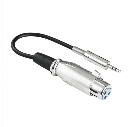 Hama audio adaptér XLR zásuvka - jack vidlica 3,5 mm stereo